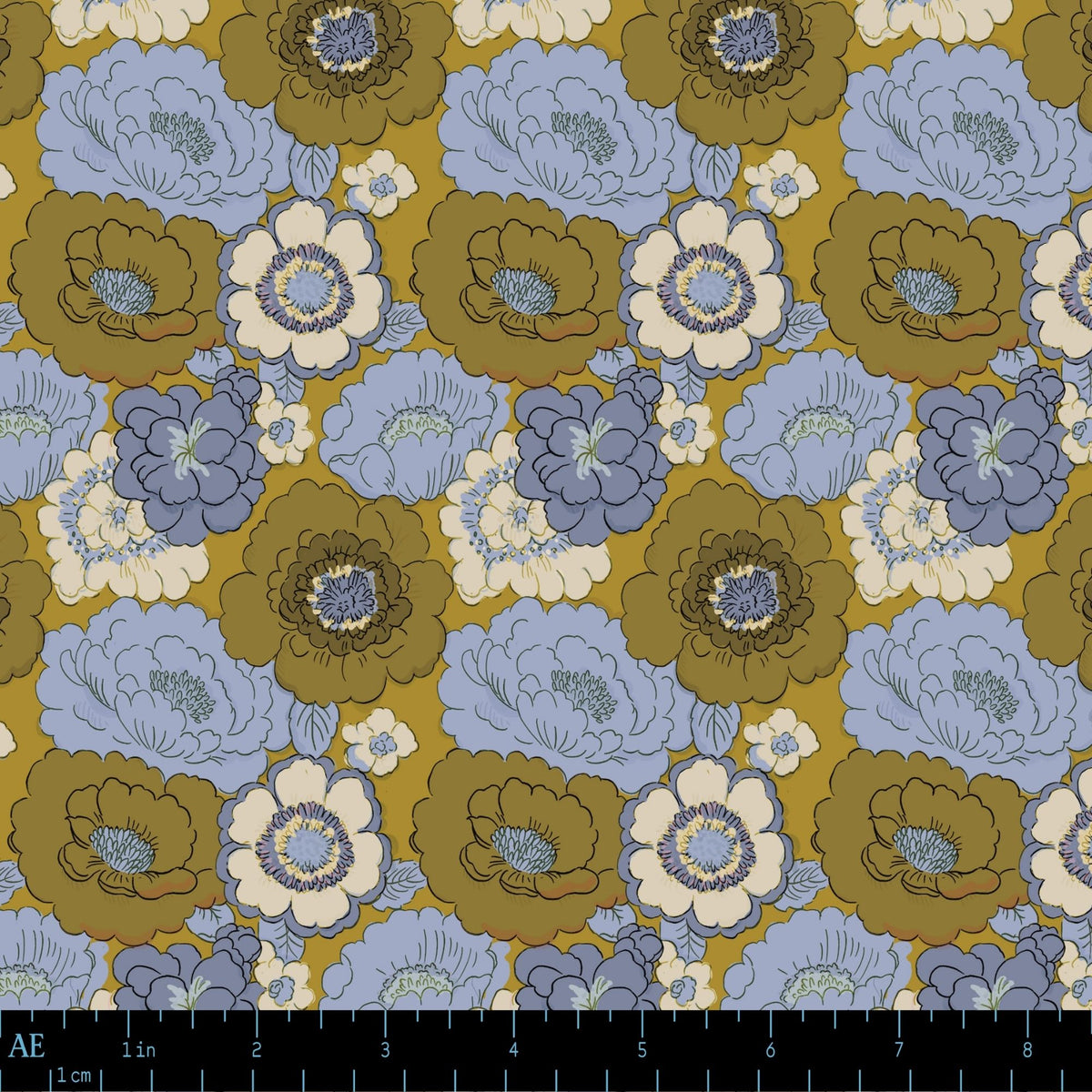 Grand Peony Delft Olive