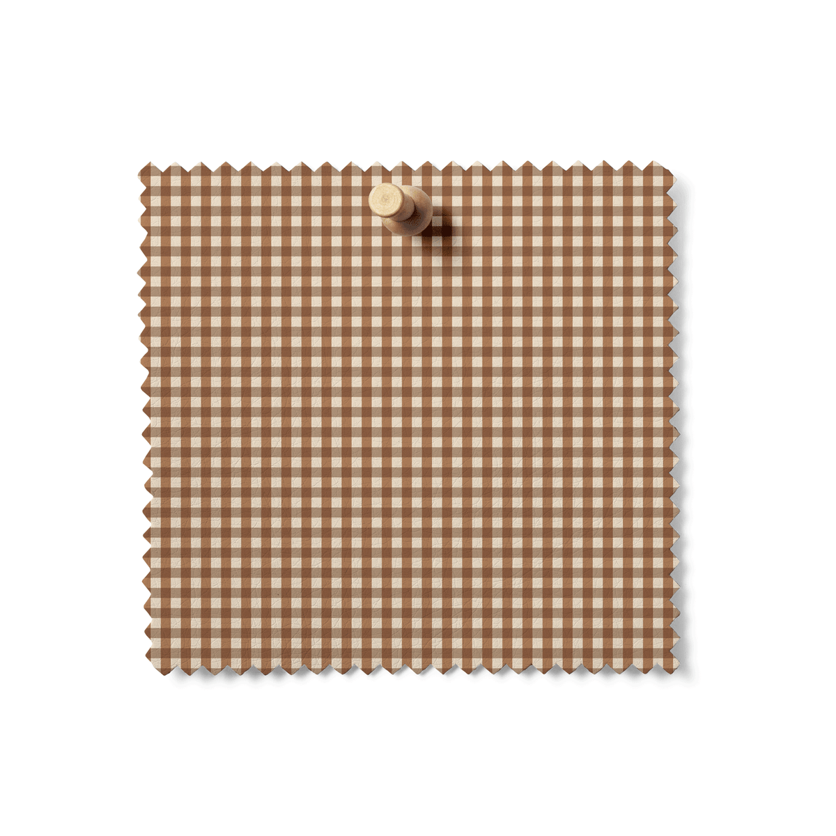 Mercerie Gingham in Biscuit & Cocoa