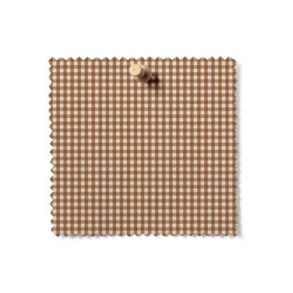 Mercerie Gingham in Biscuit & Cocoa