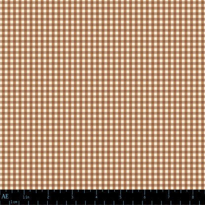 Mercerie Gingham in Biscuit & Cocoa