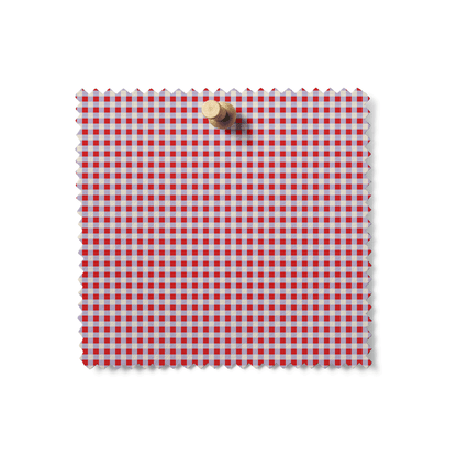 Mercerie Gingham in Cherry Paper