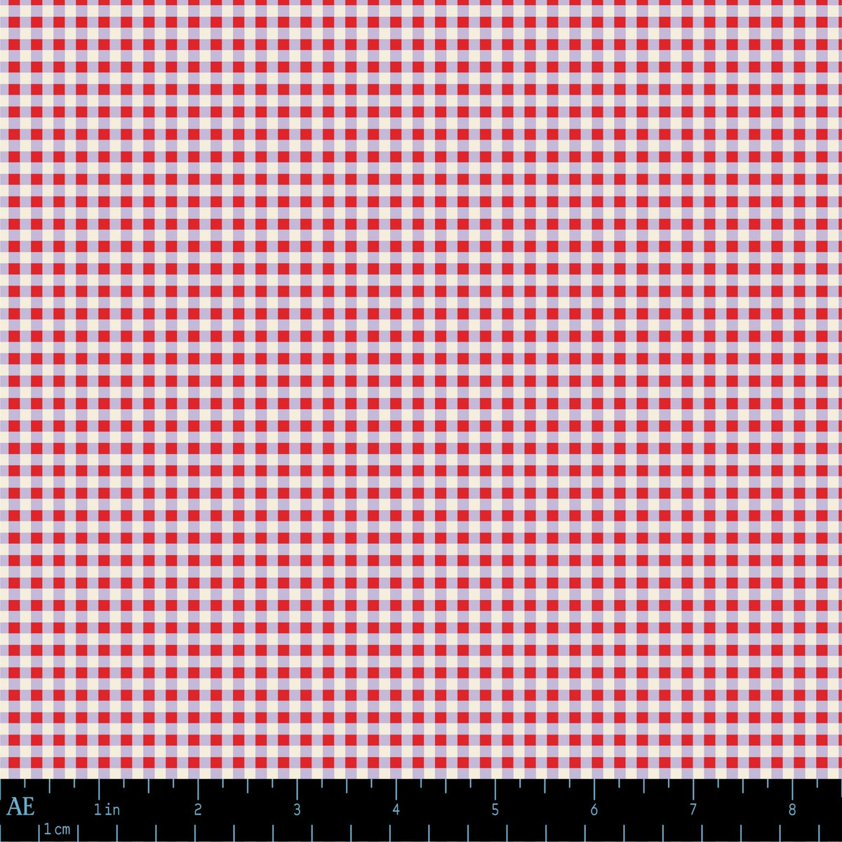 Mercerie Gingham in Cherry Paper