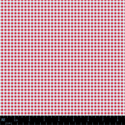 Mercerie Gingham in Cherry Paper