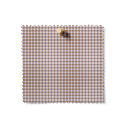 Mercerie Gingham in Lavender Oat
