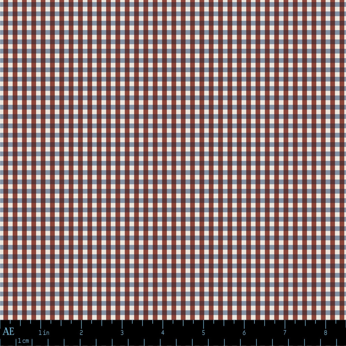 Mercerie Gingham in Mocha & Clove