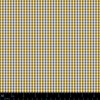 Mercerie Gingham in Olive Mustard