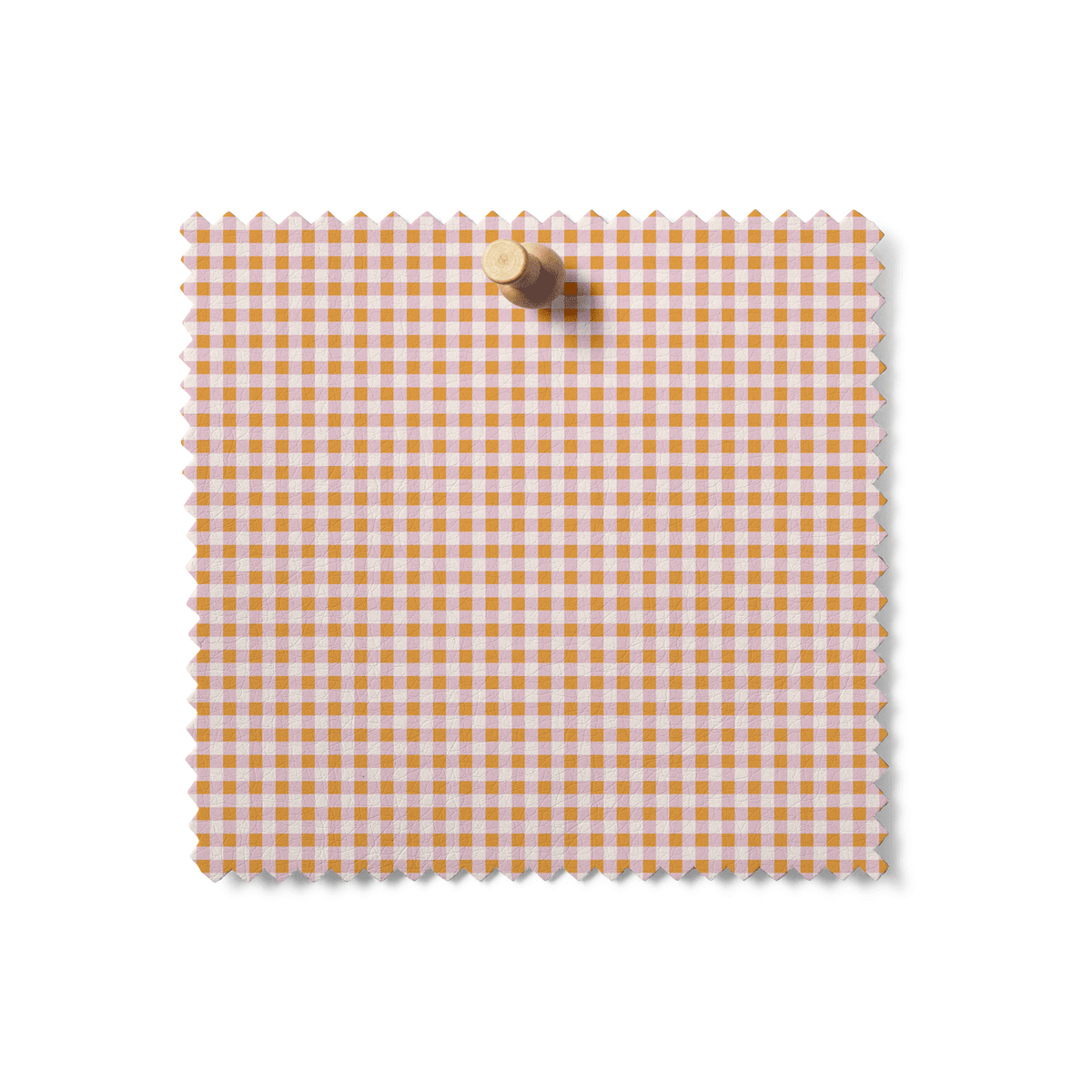 Mercerie Gingham in Peach Cream