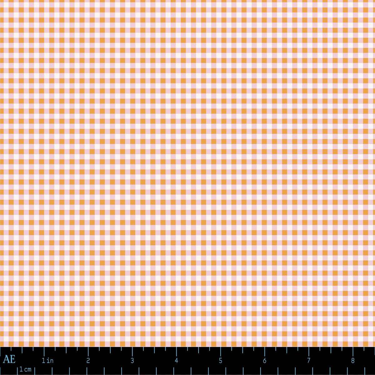 Mercerie Gingham in Peach Cream