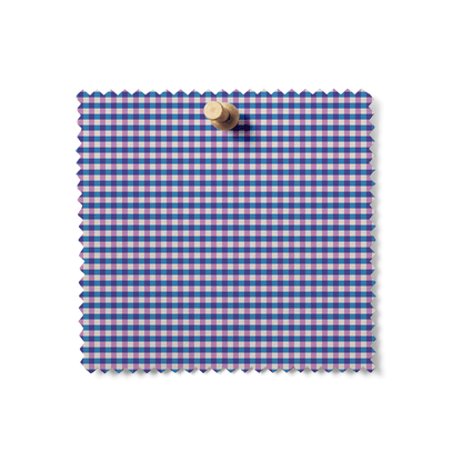 Mercerie Gingham in Violet Milk