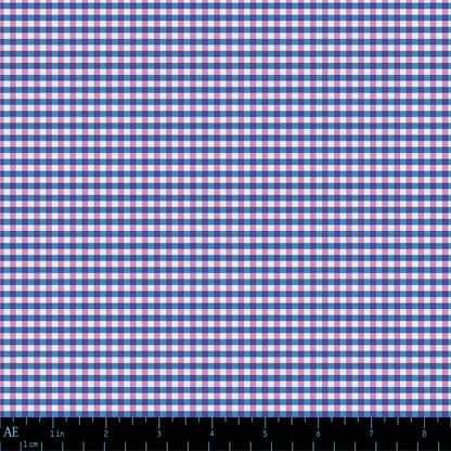 Mercerie Gingham in Violet Milk